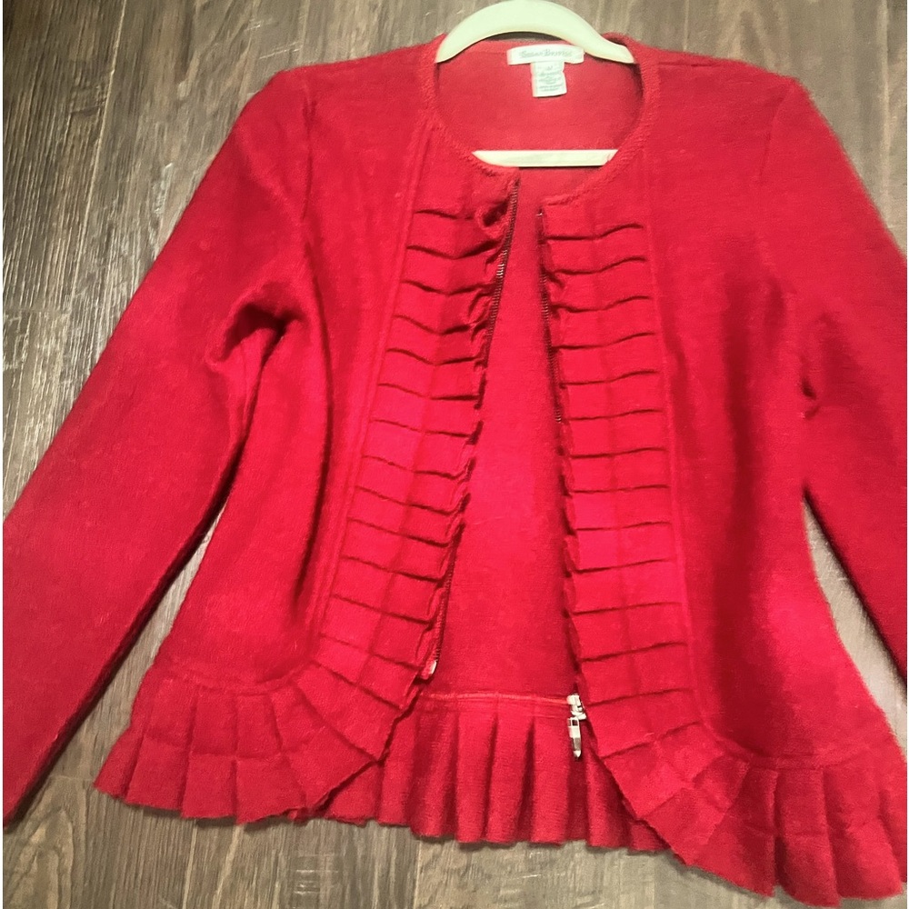 Susan Bristol Red wool Jacket